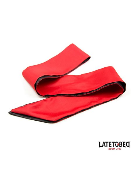 Antifaz de Satén Rojo y Negro