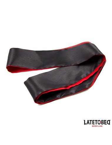 Antifaz de Satén Rojo y Negro