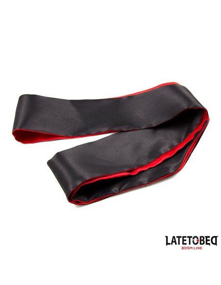 Antifaz de Satén Rojo y Negro