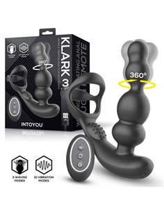 Klark Plug Anal Oscilante con Vibración y Control Remoto