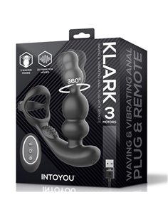 Klark Plug Anal Oscilante con Vibración y Control Remoto 2