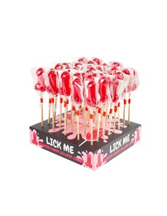 Display Piruleta Pene Cereza Efecto Calor Picante 40pcs 2