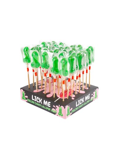 Display Piruletas Pene Menta Efecto Frío 40 Pcs.