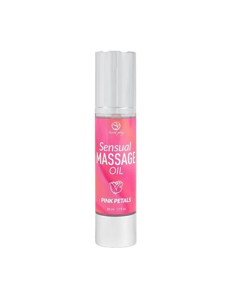 Aceite de Masaje Sensual Pétalos Rosa 50 ml.