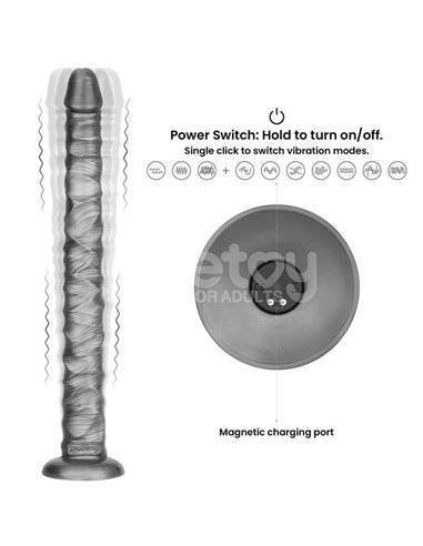 Vibrax Slider DIldo Anal con Vibración King Sized 16