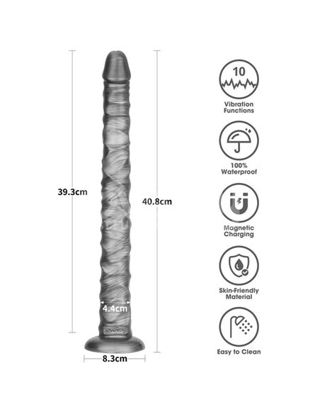 Vibrax Slider DIldo Anal con Vibración King Sized 16