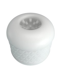 Crystle Masturbador Doble Entrada Blanco 2