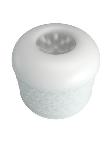 Crystle Masturbador Doble Entrada Blanco