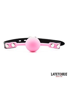 Mordaza Bola Silicona Rosa