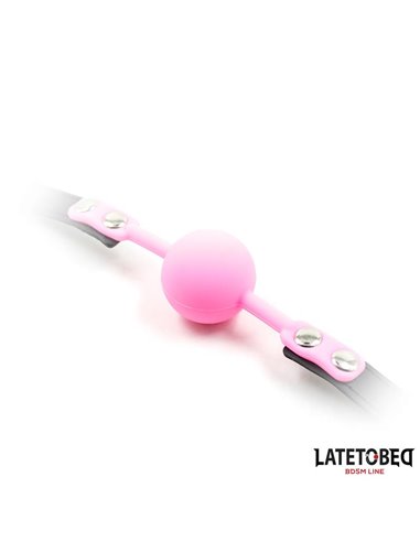 Mordaza Bola Silicona Rosa