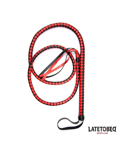 Látigo Largo Rojo y Negro 210cm