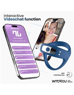 Rank Anillo Vibrador con App Azul 2