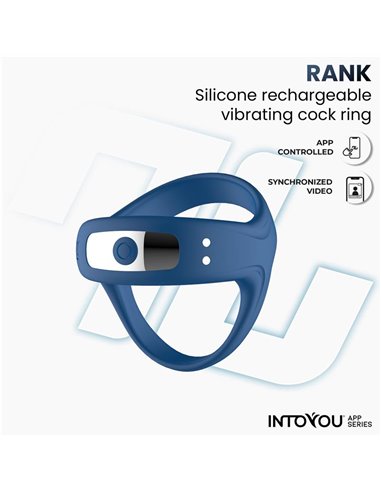 Rank Anillo Vibrador con App Azul