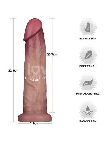 Sliding PRO II Dildo Piel Deslizante-Retractil Dual-layer 9