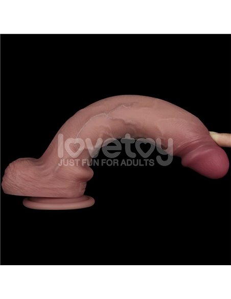 Sliding PRO II Dildo Piel Deslizante-Retractil Dual-layer 10