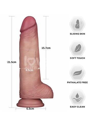 Sliding PRO II Dildo Piel Deslizante-Retractil Dual-layer 8.5