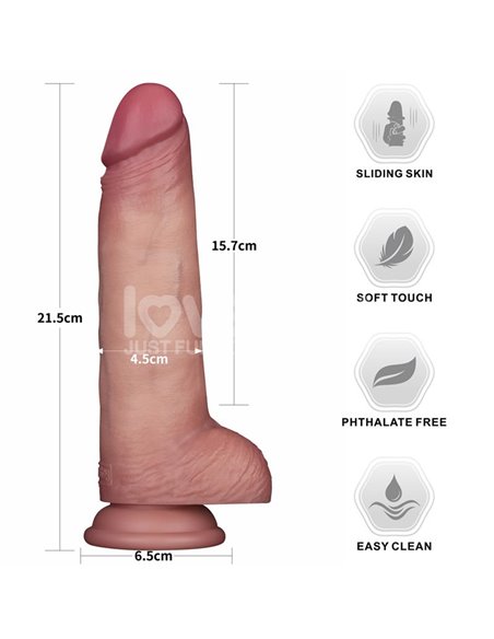 Sliding PRO II Dildo Piel Deslizante-Retractil Dual-layer 8.5