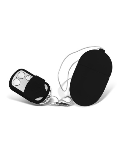 Huevo Vibrador con Control Remoto Tamaño Mediano Negro