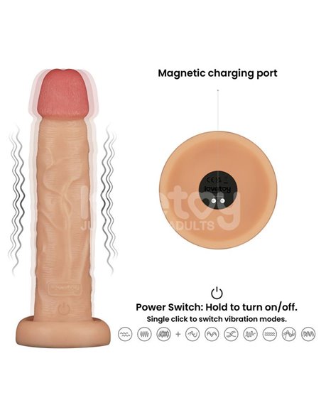 Power Basics Dildo con Vibración 10