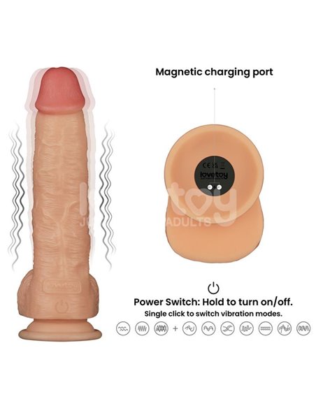 Power Basics Dildo con Vibración 9.5