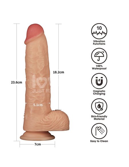Power Basics Dildo con Vibración 9.5