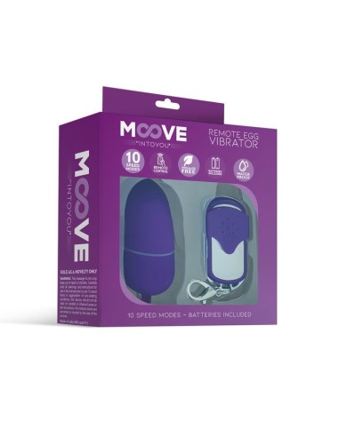 Huevo Vibrador con Contol Remoto Tamaño Mediano Púrpura
