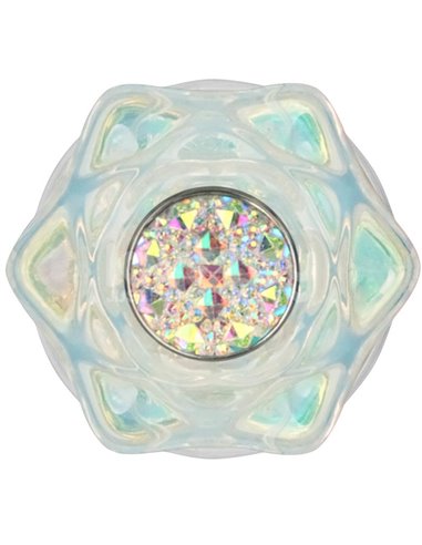 Gemoria Plug Anal de Silicona con Centro de Cristal Multicolor