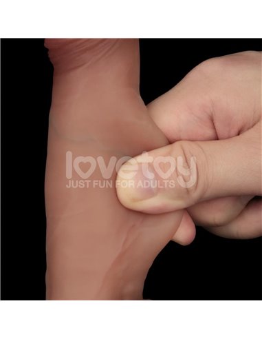 Sliding Pro Dildo Piel Deslizante-Retráctil Dual Layer 7.5