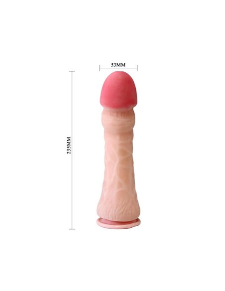 Baile Dildo con Ventosa Color Natural 23.5 cm