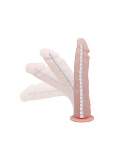 Dildo con Ventosa Color Natural 23,5 cm 2