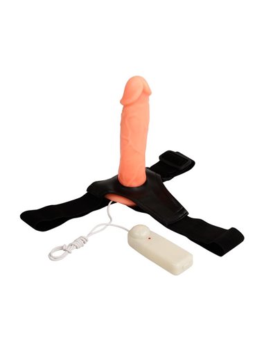 Arnés con Dildo Hueco Jessica 18 cm