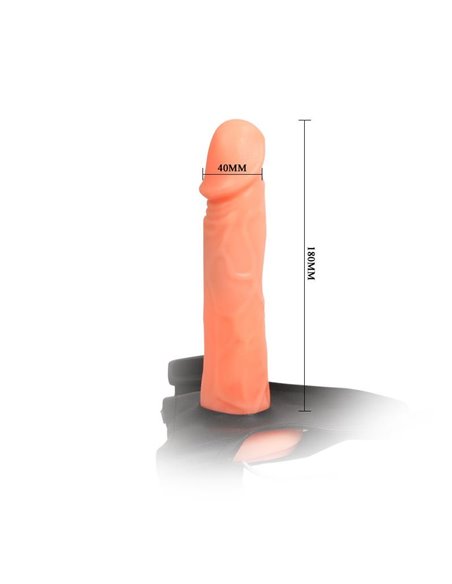 Arnés con Dildo Hueco Jessica 18 cm