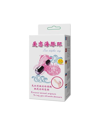 Anillo Vibrador Love Dolphig Ring Rosa