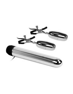 Baile Set Bala Vibrador y Pinzas para Pezones con Vibración Turbo 2