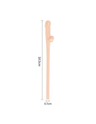 Pajita de Pene Pack de 9