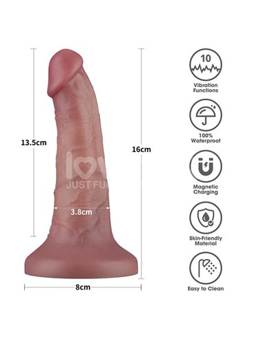 Dildo Dual Layer con Vibración 6