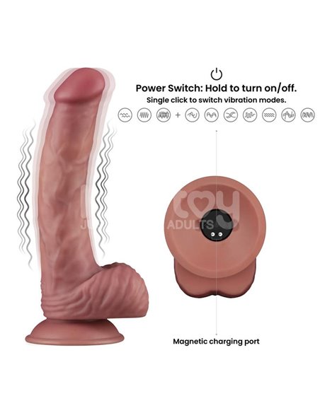 Dildo Dual Density con Vibración 9