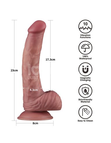 Dildo Dual Density con Vibración 9