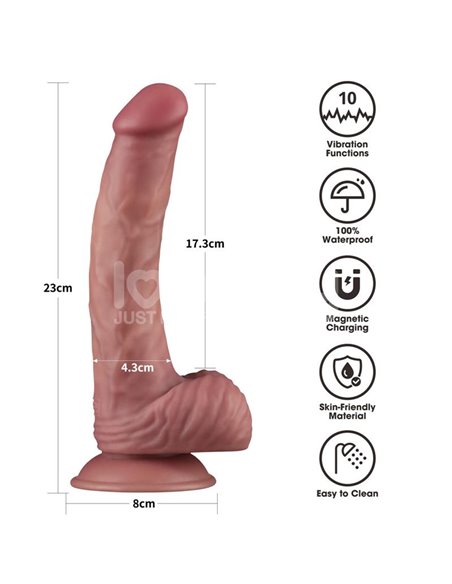 Dildo Dual Density con Vibración 9