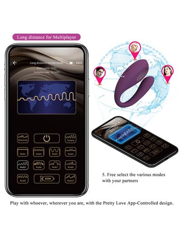 Aari Juguete para Parejas con Vibración y Golpeteo y APP
