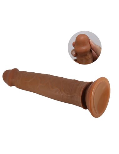 Sharife Dildo con Piel Deslizante-Retractil 25 cm
