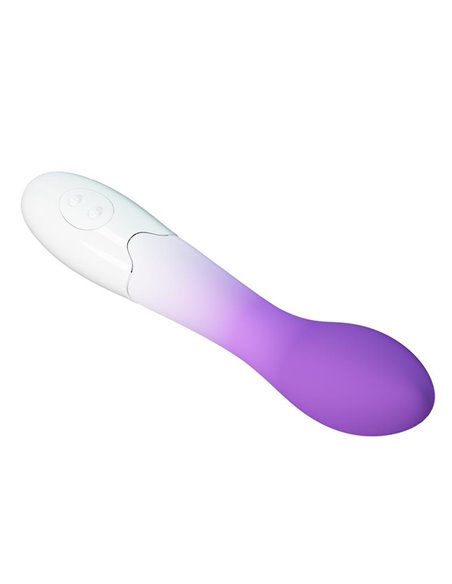 Bishop Vibrador Blanco y Púrpura