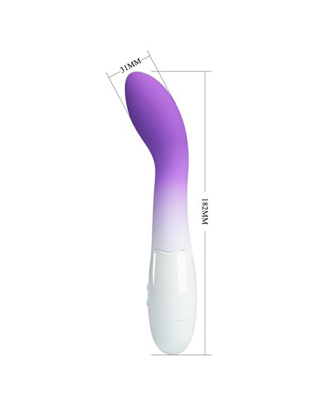 Bishop Vibrador Blanco y Púrpura