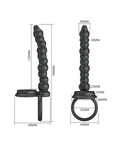 Dillion Cadena Anal con Anillo para el Pene