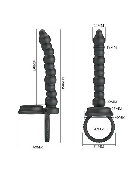 Dillion Cadena Anal con Anillo para el Pene