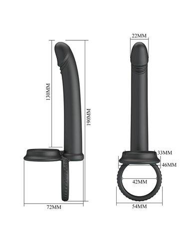 Moses Plug Anal con Anillo para el Pene