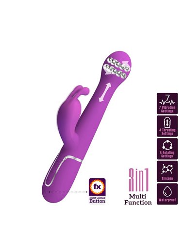 Dejon Vibrador con Thrusting y Rotación Twinkled