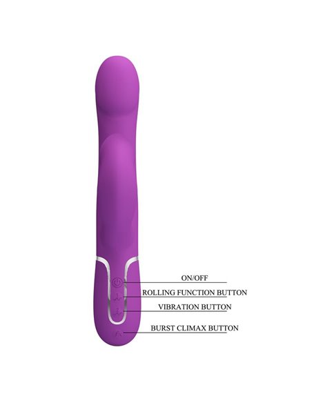 Zalin Vibrador con Bolas Rotatorias y Lengua