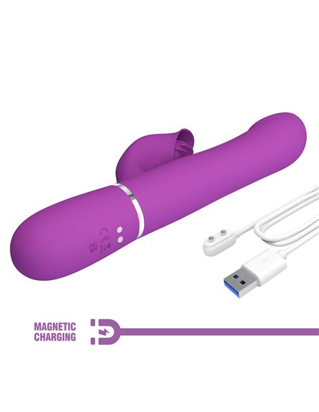 Zalin Vibrador con Bolas Rotatorias y Lengua