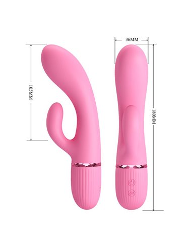 Marski Vibrador con Rabbit Punto G Rosa